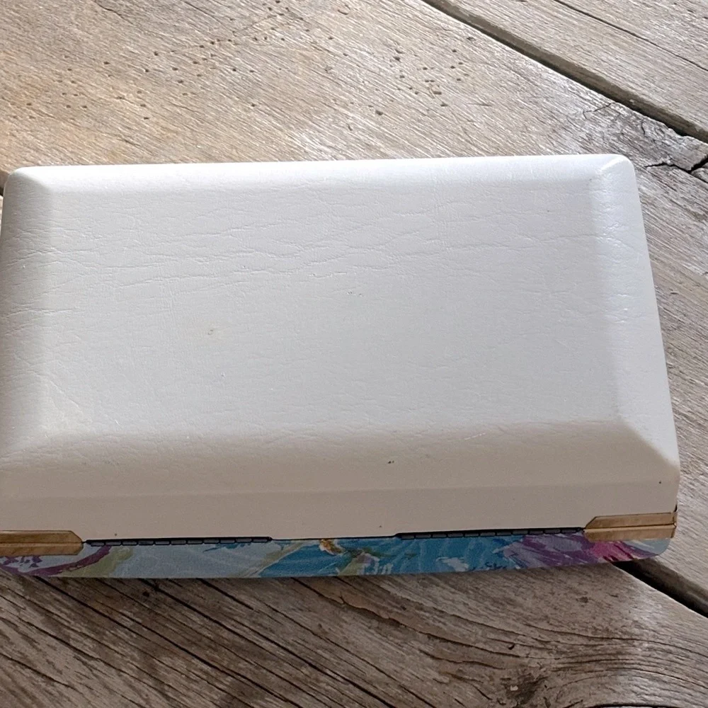 Vintage 1970s Abstract Jewelry Box. Abstract 7”x4.25” Retro | Mid Century